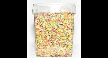 Vijvermenu 10ltr - 3mm   Visvoeding vijver
