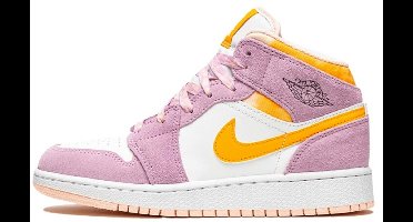 Nike Nike Air Jordan 1 Mid SE - Limited Edition - Kinder - Sneaker - Paars/Wit