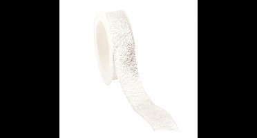 Kadolint Glanzend Zilver Wired – 15 mm × 20 m – Lint