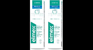 2 x Elmex - Tandpasta - Sensitive Whitening - Triple Protection - 75 ml - Voordeelverpakking - 2 stuks
