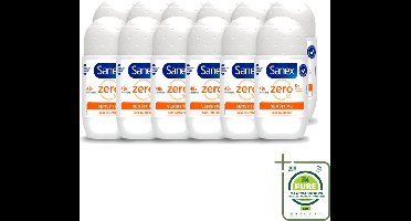 12 x Sanex - Deodorant - Roller - Zero% - Sensitive - Zonder Alcohol & Parabenen - 50 ml - Grootverpakking - Deodorant Zonder Alcohol - Deodorant Zonder Parabenen - Gevoelige Huid - Milde Deodorant - Langdurige Bescherming