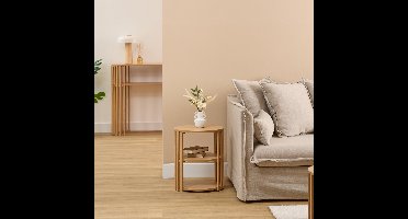 5Five Slat Bijzettafel - Ø40xH48cm - Bruin