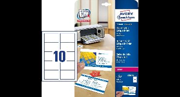AVERY Zweckform Quick & Clean Visitekaartjes, satijnglans
