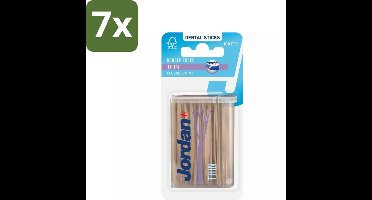 7 x Jordan Tandenstokers Double Ended Thin 100 stuks per verpakking - Tandenstokers - Interdentale Ruimte - Tanden Reinigen - Fluoride - Mintsmaak