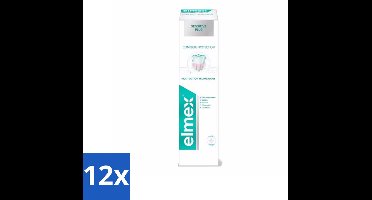 12 x Elmex - Tandpasta - Sensitive Plus - Complete Care - 75 ml - Tandpasta Gevoelige Tanden - Tandpasta Glazuurherstel - Tandpasta Pijnverlichting - Tandpasta Tandvlees - Elmex Sensitive Plus