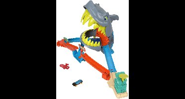 Hot Wheels City Haaienstrand speelset en metalen speelgoedauto