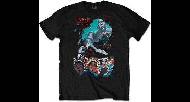Queen - News Of The World Vintage Heren T-shirt - M - Zwart