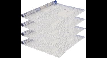 5x transparante boeklon kaftfolie zelfklevend - 250 x 50 cm- boeken kaften kaftpapier lamineerfolie