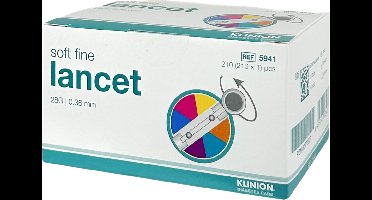 Klinion Diabetes Care Soft fine lancetten 28G 210 stuks