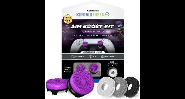 KontrolFreek Frenzy AimBoost Thumbsticks + Precision Rings- Purple/Black (PS5/PS4)