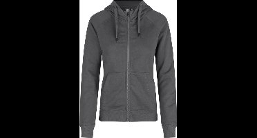 ID Hoodie Core Vest met Rits Dames Zilvergrijs - Maat 3XL