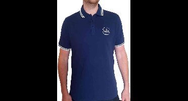 The Beatles - Drum Logo Polo shirt - S - Blauw