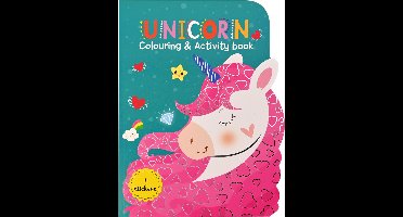 Die shaped kleur en activiteitenboek Unicorn