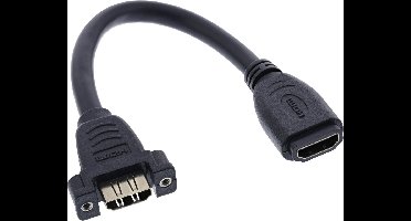 HDMI (v) - HDMI (v) koppelstuk / inbouw - versie 1.4 (4K 30Hz) - 0,20 meter
