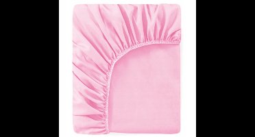 Jersey Hoeslaken met Elastiek 80x160 cm - Zacht Katoen - Lichtroze