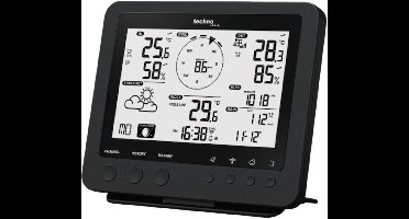 Technoline weerstation - WS 1900 - 168x136x25mm - zwart - met 5-in-1 buitensensor 100m - TL-WS1900