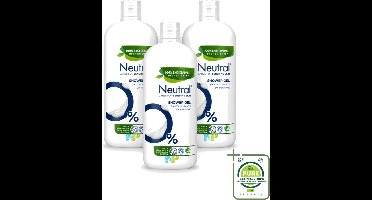 3 x Neutral – Douchegel – Sensitive Skin – 900 ml - Grootverpakking - Vaatwasstrips - Gevoelige Huid - Droge Huid - Parfumvrije Douchegel - Milde Douchegel - Huidverzorging