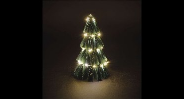 EMOS Papieren kerstboom, 15 cm, voor binnenshuis, DCAW22