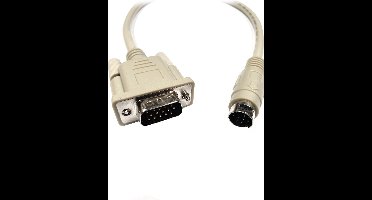 DELTACO AV-21 - MD9M naar HD15M kabel, Multimedia adapter, 32 cm