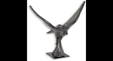 Bronzen beeld - Vliegende duif - sculptuur - 51 cm hoog