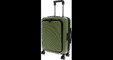 MANDARINA DUCK Tank Case Cabin Trolley With Front Pocket Military Green Olijfgroen 53cm