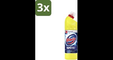 3 x Glorix Original - Toiletreiniger - Dikke Bleek - Intensieve Reiniger - 750 ml - Toiletreiniger - Reiniging Toilet - Anti-kalk - Hygiëne Toilet - Kalkaanslag