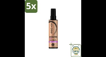 5 x Syoss - Keratin - Heatprotection Spray - Tot 220°C Bescherming - 200 ml - Grootverpakking - Hittebescherming Haar - Keratine Spray - Haar Bescherming - Stijltool Bescherming - Pluiscontrole Haar