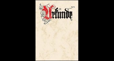 Designpapier Sigel A4 185grs - oorkonde kalligrafie pak 12 ve