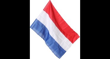 Vlag Nederland rood-wit-blauw 100x150 cm kunststof vlag.