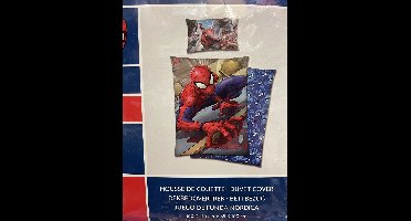 Spiderman Dekbedovertrek 160x200cm Extra Breed Kussensloop 65x65cm Katoen
