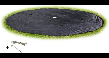 EXIT Groundlevel Trampoline Afdekhoes ø427cm - Trampoline Beschermhoes - Weerbestendig - Rond - Afdekzeil