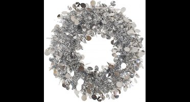 Deurkrans 45 cm Zilver Brandveilig