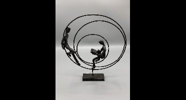 Van Manen Sculptuur Relaxing 20x3,5x23,5 Cm Metaal