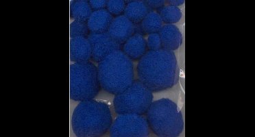 Mix PomPom Set Blauw 50 Stuks 1.0 - 1.5 - 2.0 - 2.5