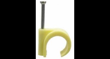 Tack universele spijkerclip 16-19 mm, à 100 stuks, creme