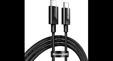 USB C naar USB C Kabel | 100W | 150CM | Geschikt voor Samsung, Apple Macbook (Pro/Air) & Notebook - Zwart