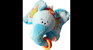 Tiamo - knuffelolifant Blauw / Oranje