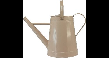 Decoratieve metalen gieter, zandkleurig vintage design, voor planten e