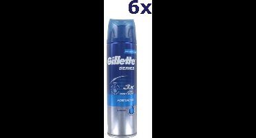 6x Gillette Scheergel - Series Moisturizing 200 ml