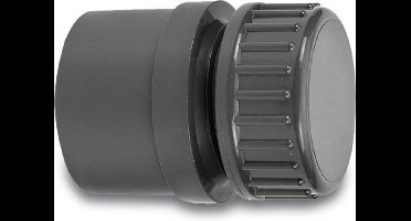 VDL Eindset PVC-U 40/50 mm x 1 1/4" lijmmof/spie 10bar grijs