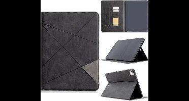 Luxe Leren Bookcase geschikt voor Apple iPad Pro 11 2020 | Hoge kwaliteit leer | Kaarthouder | Zwart