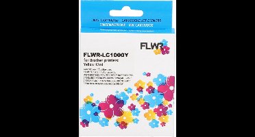 FLWR - Cartridges / Brother LC-970Y / LC-1000Y / geel / Geschikt voor Brother