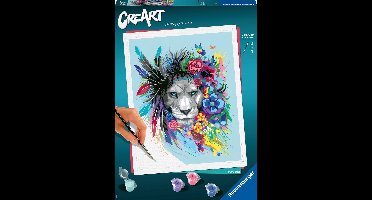 Ravensburger CreArt Boho Lion - Schilderen op nummer voor volwassenen - Hobbypakket
