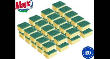 Schuursponsjes 40 stuks Sponsjes Afwas - Met Greep - Voordeelverpakking Schoonmaak