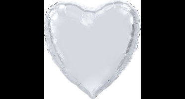 Wefiesta Folieballon Hartvorm Xl 92 Cm Zilver