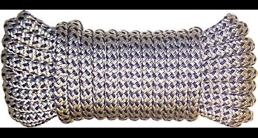 Luxe landvast U-rope 12mmx6m - Wit/Navy