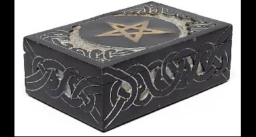 Tarotdoos Pentagram zeepsteen - 15x10 - Zeepsteen