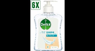 6 x Dettol Handzeep Gevoelige Huid - 250 ml