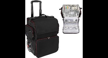 Kapperskoffer - Kapperstas - Visagie - Cosmetica Organizer - Zwart