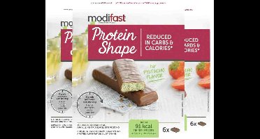 Modifast Protein Shape Reep Chocolade-Pistache - 3 x 6 x 27 gr - Voordeelverpakking